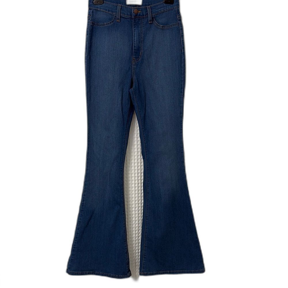 Vibrant Blue Flare Wide Leg Jeans Size 9/28